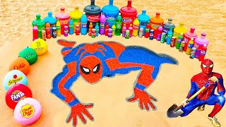 How to make Spiderman Climbing with Orbeez amp Big Toothpaste Eruption and Fanta Coca Cola vs Mentos [upl. by Buffum]