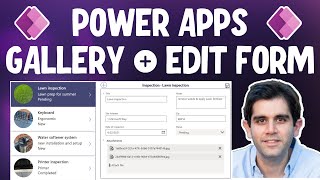 Power Apps Gallery Edit Form Tutorial for Beginners [upl. by Tiram107]