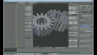 Blender Zahnräder Animation Tutorial [upl. by Izaak]