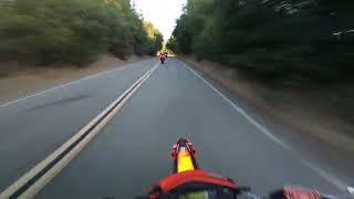 ktm 690 smc r following ktm duke 890 r and s1000rr redwood rd [upl. by Attenwad337]