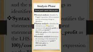 Analysis Phase  Language Processer  System Software systemsoftware languageprocessing [upl. by Langley934]