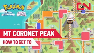 How to Get to Mount Coronet Summit Peak in Pokémon Brilliant Diamond and Shining Pearl [upl. by Bergin919]