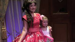 Meeting Elena of Avalor at Princess Fariytale Hall at Magic Kingdom [upl. by Nerral]