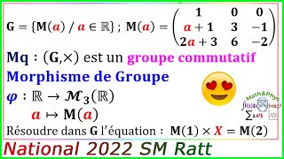 Structures Algébriques  Morphisme de Groupe  Examen National 2022 SM Rattrapage [upl. by Avle]