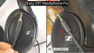 How to EASY Fix Sennheiser HD 560s 35mm Jack DIY [upl. by Yerfdog]