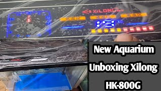 Fish care Aquarium New Xilong HK800G Aquarium Unboxing With Review FishCareRewa [upl. by Tildie60]