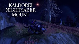 Kaldorei Nightsaber Mount  Kroz BloodrageShadowPaw Alliance and Horde Location WoW Mount Guide [upl. by Virgilio]