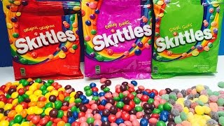 SKITTLES Candy Sour and Berry Bag Opening [upl. by Bevin]