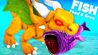 STRONGEST NEW BABY DRAGON FISH  Feed amp Grow Fish [upl. by Catie]