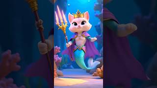 🐈 Cute Cat Marmed 👑 King amp Queen catlover aicat short kidscartoon [upl. by Edras997]