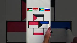 countries supporting Palestine Palestina Indonesia Bahamas Rusia flag nationalflag bendera [upl. by Latimer510]