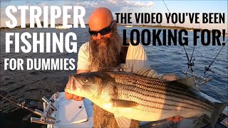 Striper fishing for Dummies How to catch Striped Bass Striper fishing for beginners [upl. by Anivle]