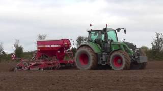 Ploughing amp Sowing with Fendt amp Claas Tractors [upl. by Ruy]