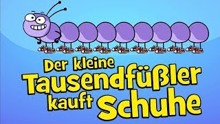 ♪ ♪ Kinderlied Tausendfüßler  Der kleine Tausendfüßler kauft Schuhe  Hurra Kinderlieder [upl. by Lerim96]