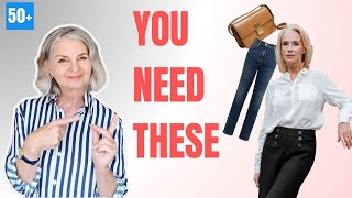 TOP 10 Wardrobe ESSENTIALS For Women Over 50 In 5 Minutes [upl. by Atekin674]