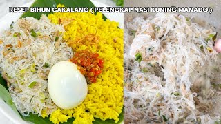 RESEP BIHUN CAKALANG KHAS GORONTALO MANADO  PELENGKAP NASI KUNING  UWENAK SEKALI [upl. by Yramanna]