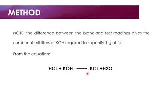 Determination of saponification Value [upl. by Yenaj]