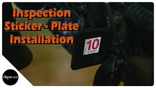 Motorcycle Inspection Plate Installation [upl. by Airlia787]