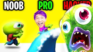 Can We Go NOOB vs PRO vs HACKER In ZOMBIE TSUNAMI ALL LEVELS [upl. by Aneelak942]