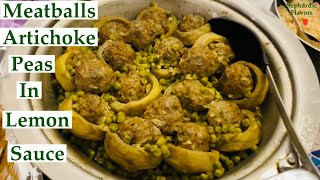 Delectable Meatball Medley With A Twist Artichokes Green Peas And Zesty Lemon Sauce [upl. by Paresh]