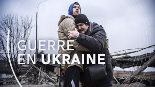 Invasion russe de l’Ukraine  lendemain de bombardement à Kiev [upl. by Basile]