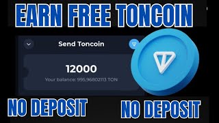 Free Ton Miner 2024  Claim Free 05 Ton Coin Daily  Free Toncoin Mining [upl. by Chainey]