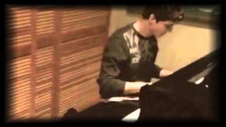 Logan Lerman Playing Piano [upl. by Uriel]