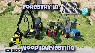 Important tips for Forestry in Farming Simulator 23  How to Harvest wood for saw mill [upl. by Rebm306]