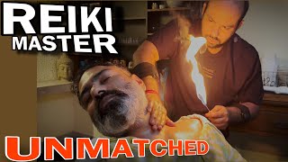 Asmr Fire Head massage and upper body massage by REIKI MASTER 💈Neck cracking 💈Asmr Relaxation [upl. by Bronnie]