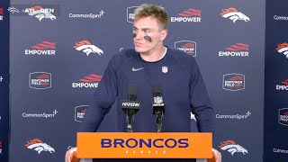 QB Bo Nix on Denver’s Week 11 win vs Falcons ‘We played with great effort and great intensity’ [upl. by Auhel]