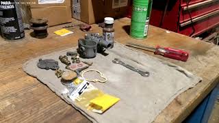 rebuilding a tillotson ms44b carburetor for the 1929 briggs and stratton pb [upl. by Ancilin833]