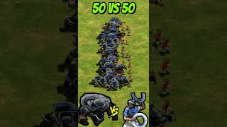 50 Air Elementals vs 50 Elite Chakram Throwers AoE2 Shorts ageofempires gaming [upl. by Havot]