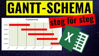 Ganttschema i Excel [upl. by Pennington]