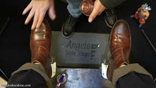 Another Relaxing Video  Angelo Shoe Shine ASMR [upl. by Ayek]