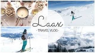 WINTER FUN in LAAX  SCHWEIZ  Travel Vlog [upl. by Nyral]