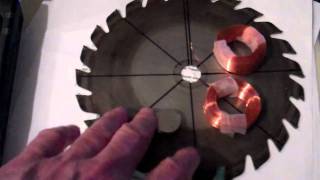 Small 6 coil 8 magnet 3 phase axial flux alternator project Part 1 mp4 [upl. by Murielle]