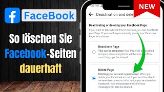 So löschen Sie eine FacebookSeite  Seite dauerhaft löschen iOS amp Android [upl. by Viridi]