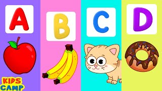 Learn ABC With Alphabet Song  Phonics Song  Nursery Rhymes For Kids  KidsCamp [upl. by Nilreb]