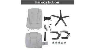 How to Assemble Hadwins Executive Reclining Office Chair Massage Gaming Chair Best Budget Chair [upl. by Ylen894]