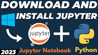 How to download and install Jupyter Notebook for Windows 10  11 with Python tutorial [upl. by Milburt909]