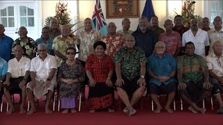 His Excellency the President receives a traditional visit by the Vanua ko Bau [upl. by Ahsikam921]