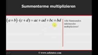 Wie man mit Summentermen rechnet  Mathematik  Algebra [upl. by Damalus]