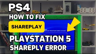 How To Fix Shareplay Error On PlayStation [upl. by Nnaacissej]