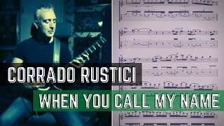 Corrado Rustici  When You Call My Name  Guitar Solo Transcription [upl. by Ferneau767]