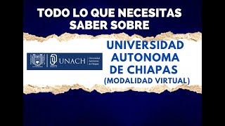 UNIVERSIDAD DE CHIAPAS MODALIDAD A DISTANCIA [upl. by Immot]