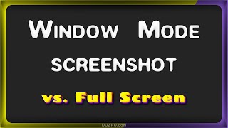 Window Snip Mode vs Full Screen Screenshot Explained in Windows PC Snipping Tool [upl. by Lancaster]