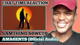 Samthing Soweto  Amagents Official Audio😁❤ First Time Reaction [upl. by Phyl]