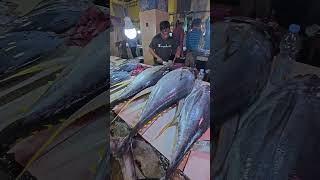 Amazing Big Yellowfin Tuna amazingcuttingskills fish fishcutting yellowfintuna [upl. by Meisel]