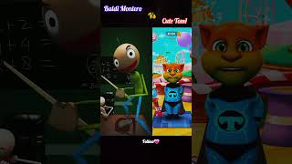 Who will win Baldi Monterro vs Talking Tom2 🤣😀👍 talkingtom baldi music meme animation shorts [upl. by Danna]