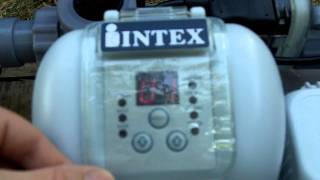 Part 44 Intex Above Ground Pool Sand Filter Pump and Saltwater Chlorine Generator Review [upl. by Alhan]